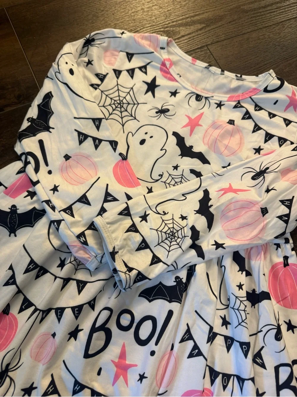 Boutique milk silk Halloween ghost dress size 10/12